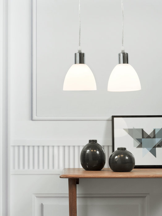 Nordlux Ray 2-kit pendelsett krom/opal